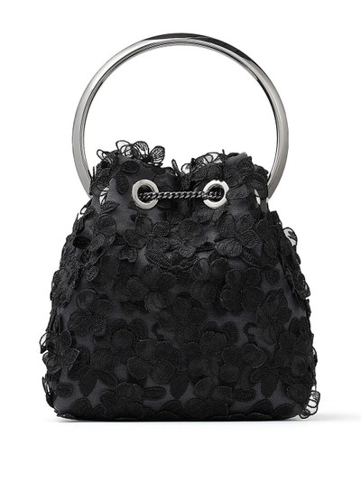 JIMMY CHOO Bon Bon floral bucket bag outlook