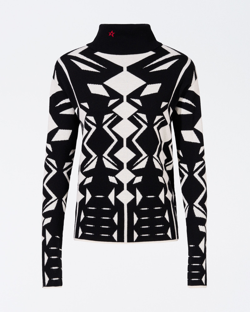 Geo Merino Wool Turtleneck 1