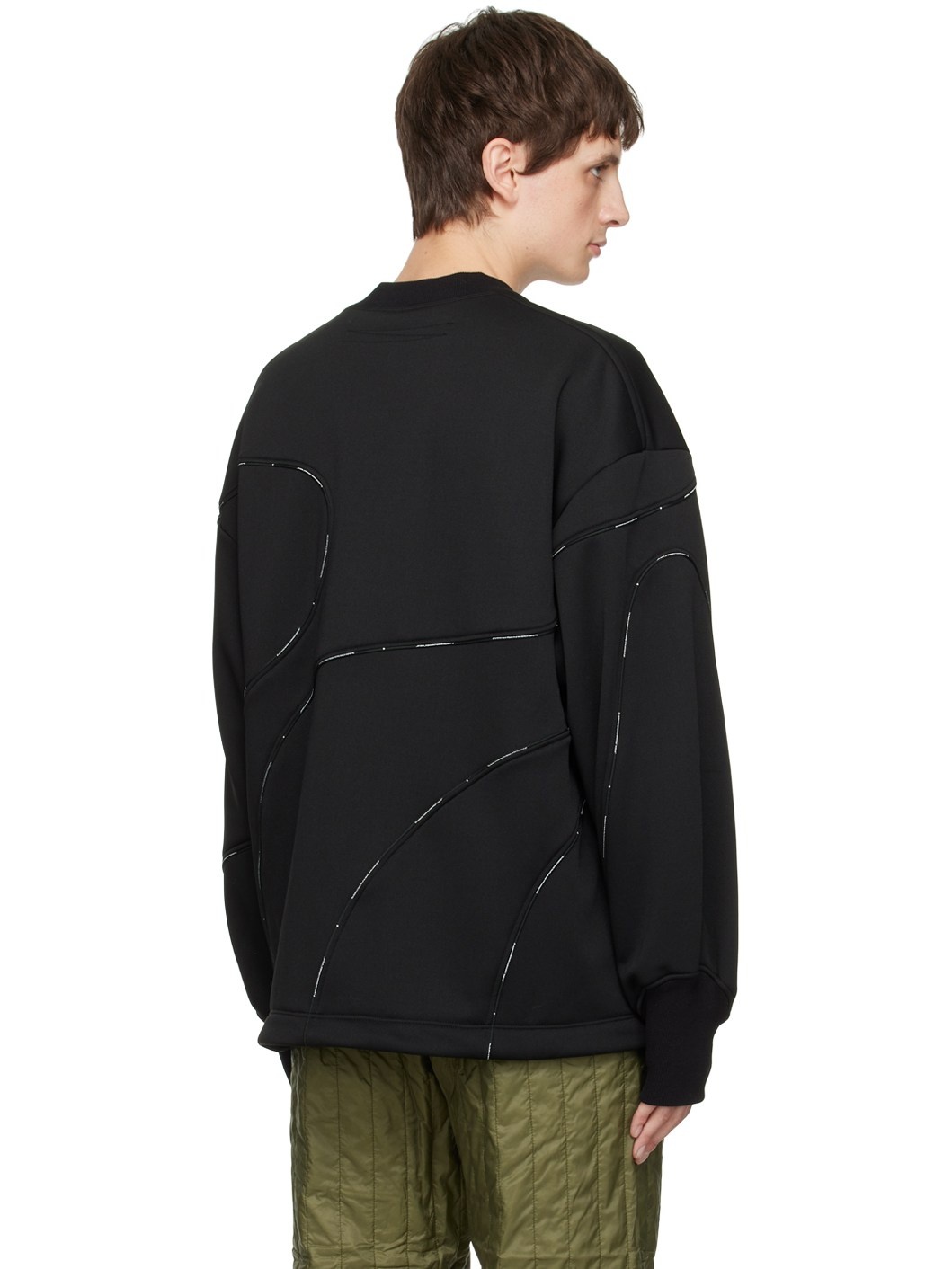 Black Piping Sweatshirt - 3