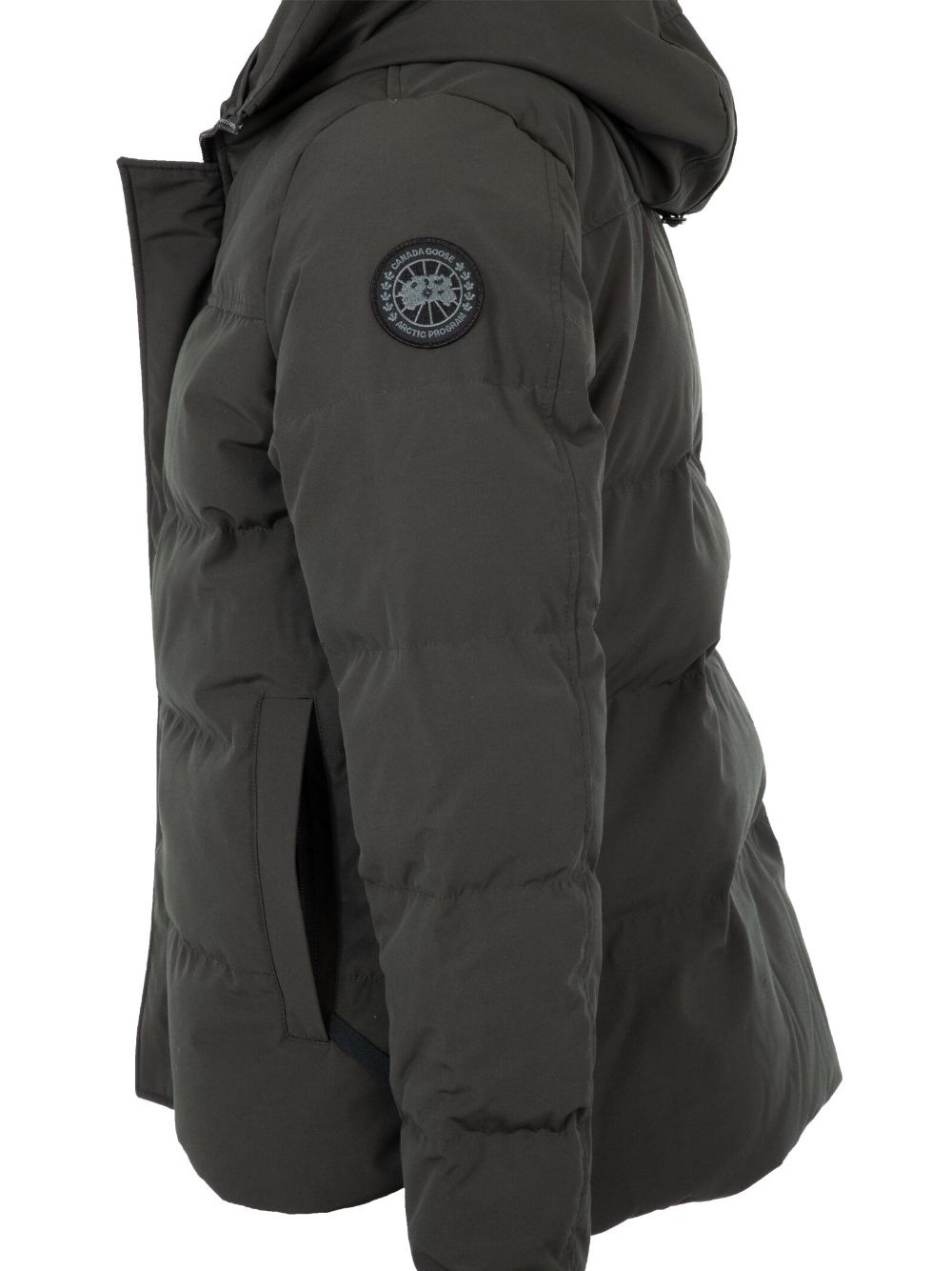logo-patch hooded jacket - 3