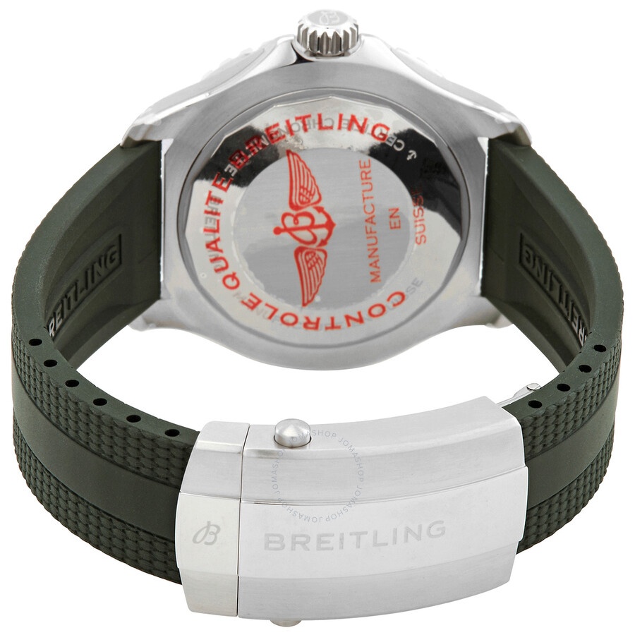 Breitling Superocean Automatic Chronometer Green Dial Men's Watch A17376A31L1S1 - 3