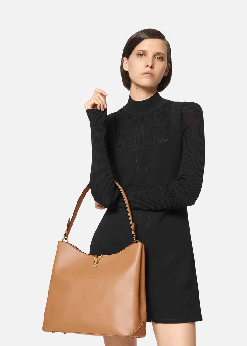 VERSACE Virtus Large Hobo Bag outlook