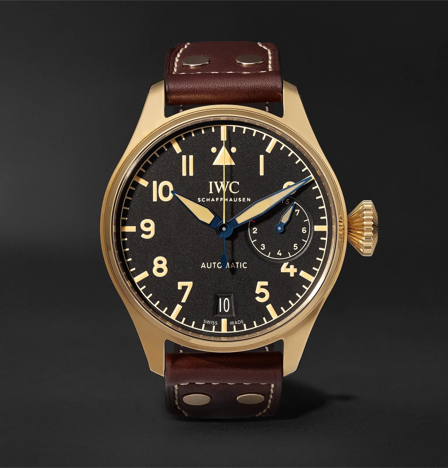 Big Pilot's Heritage Limited Edition Automatic 46mm Bronze and Leather Watch, Ref. No. IW501005 - 1