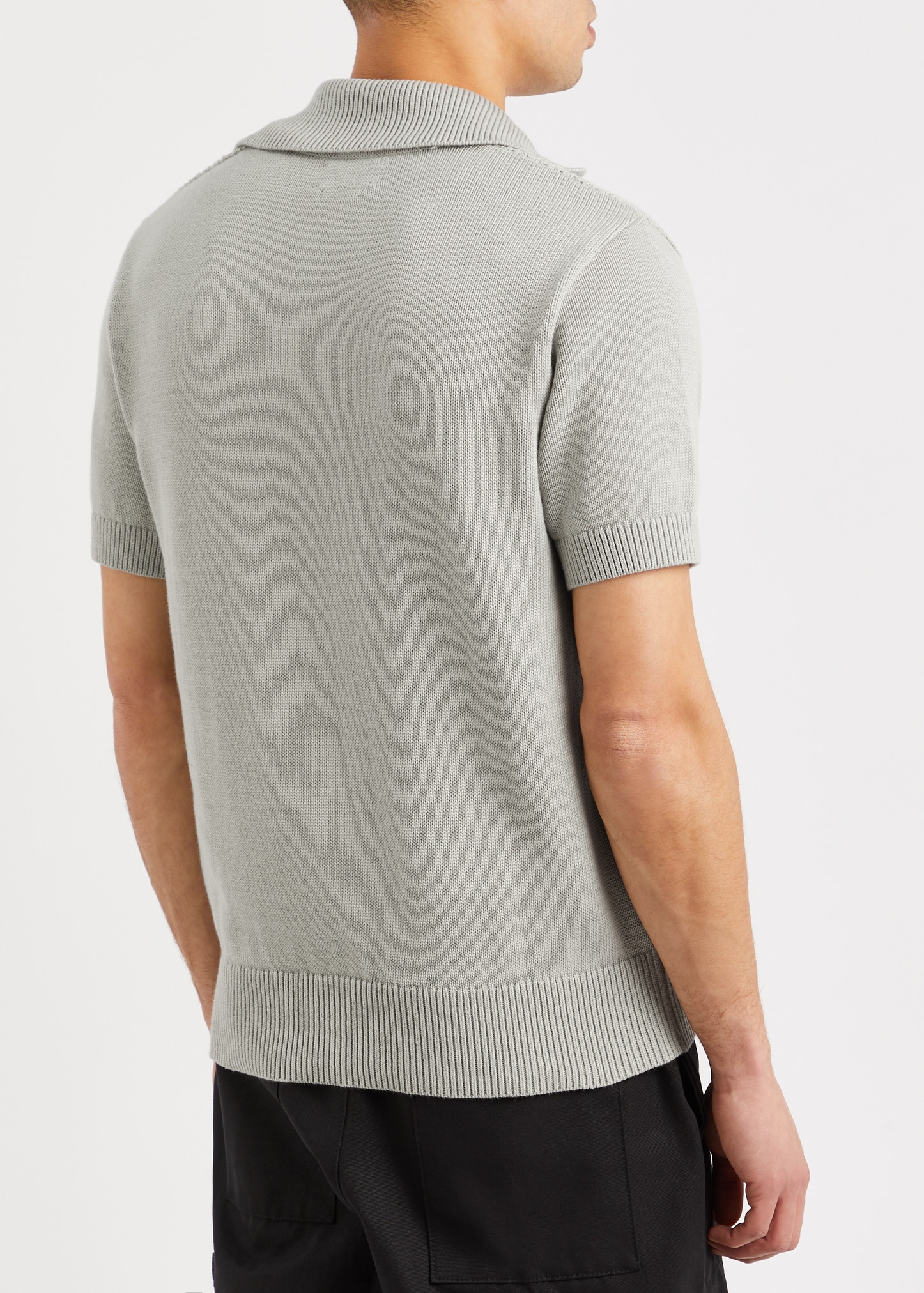 Penhale pointelle-knit cotton polo shirt - 3