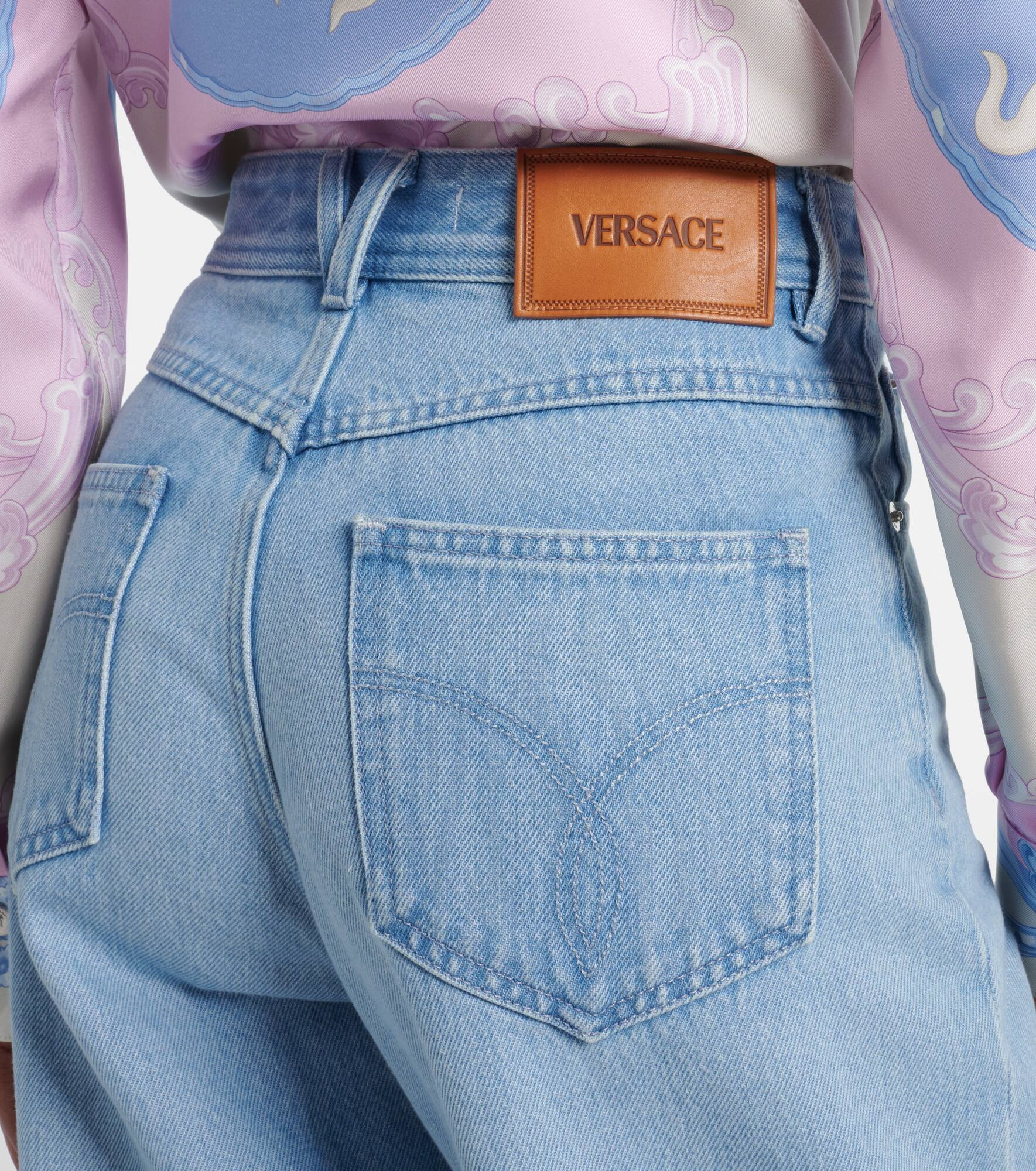 High-rise wide-leg jeans - 6