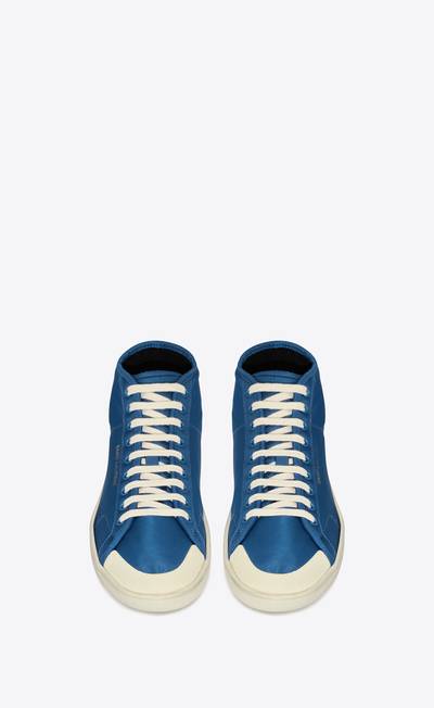 SAINT LAURENT court classic sl/39 mid-top sneakers in nylon and leather outlook