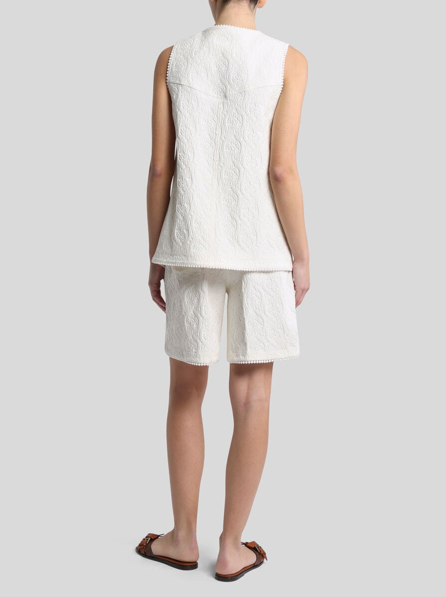 PAISLEY JACQUARD WAISTCOAT - 4