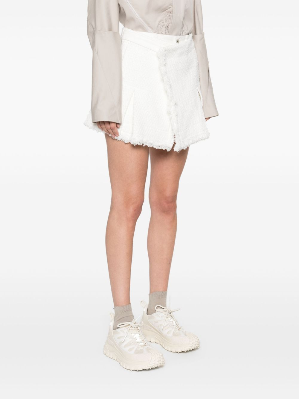 Sacai Women Denim Mix Shorts - 4