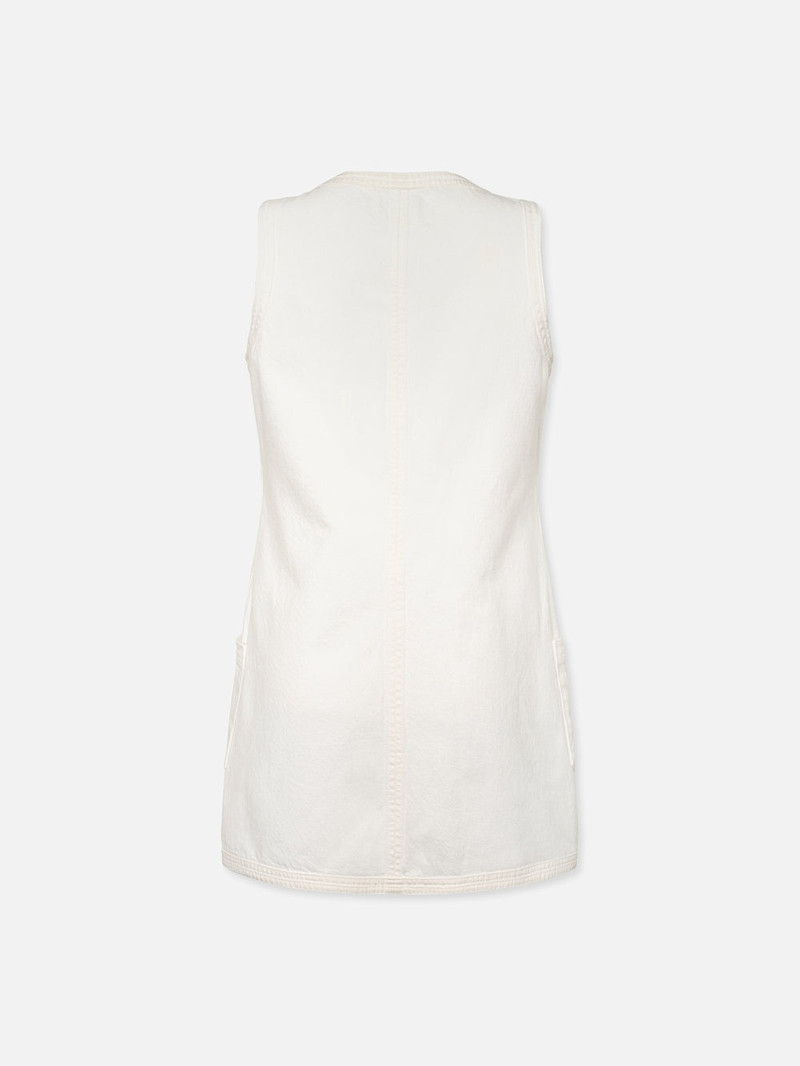 FRAME Trapunto Side Pocket Dress in Au Natural Clean outlook