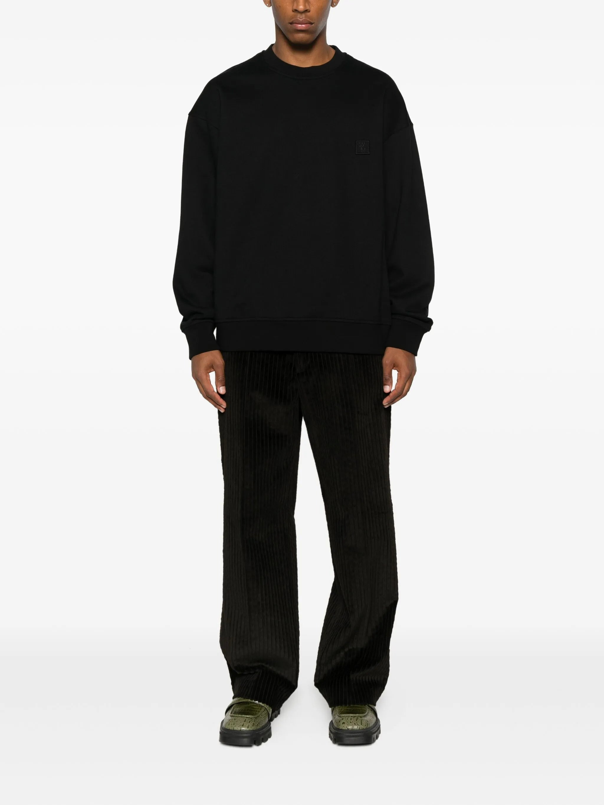 Wooyoungmi Logo-patch Long-sleeved Sweater - 2