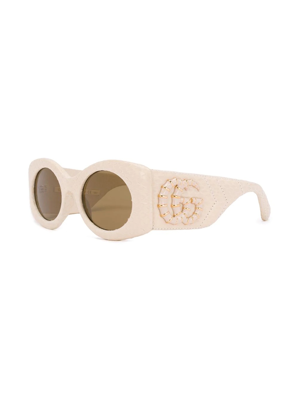 logo plaque sunglasses - 2