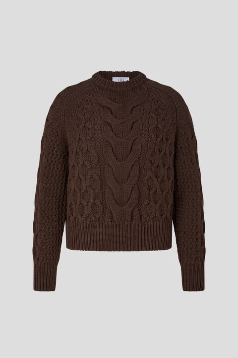 Natalie Knitted pullover in Brown - 1