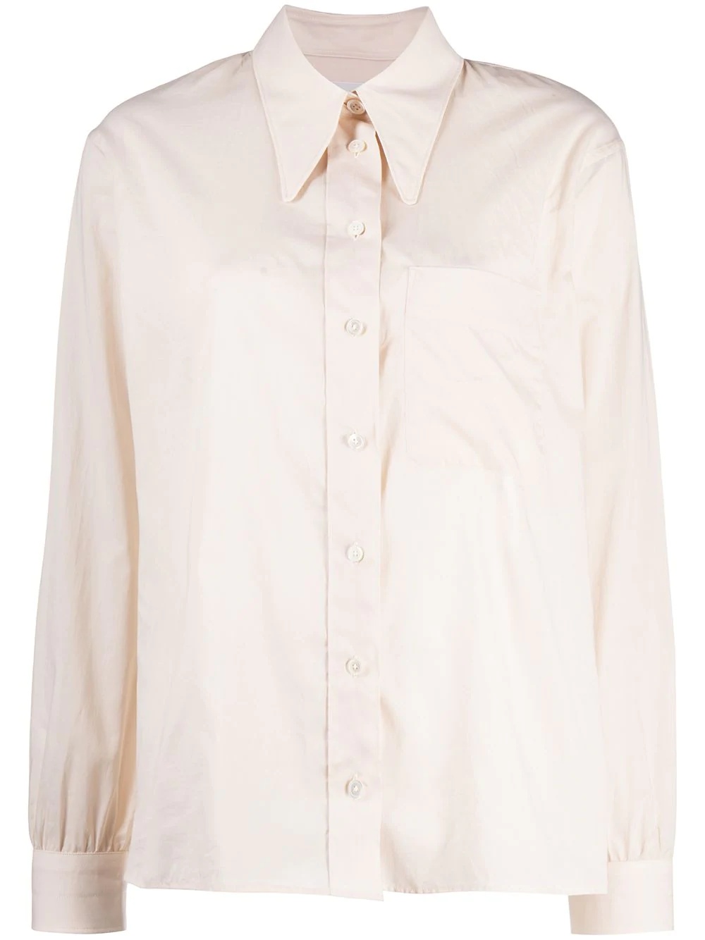 pointed-collar shirt - 1