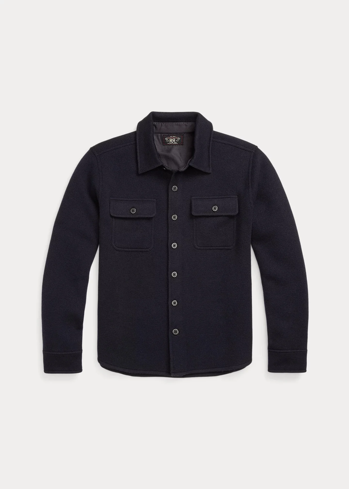 Birdseye Jacquard Wool Workshirt Sweater - 1