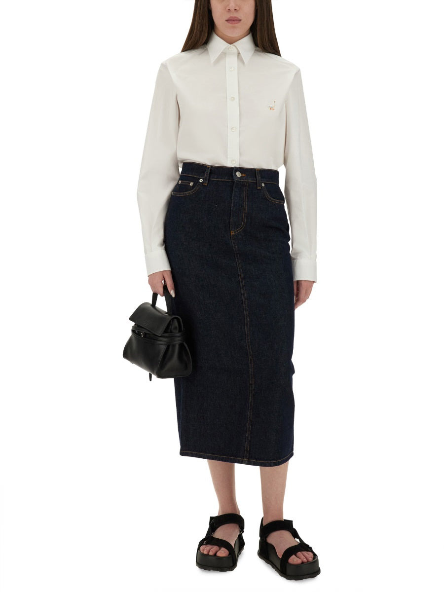 Moschino Women Shirt With "Goose" Embroidery - 4