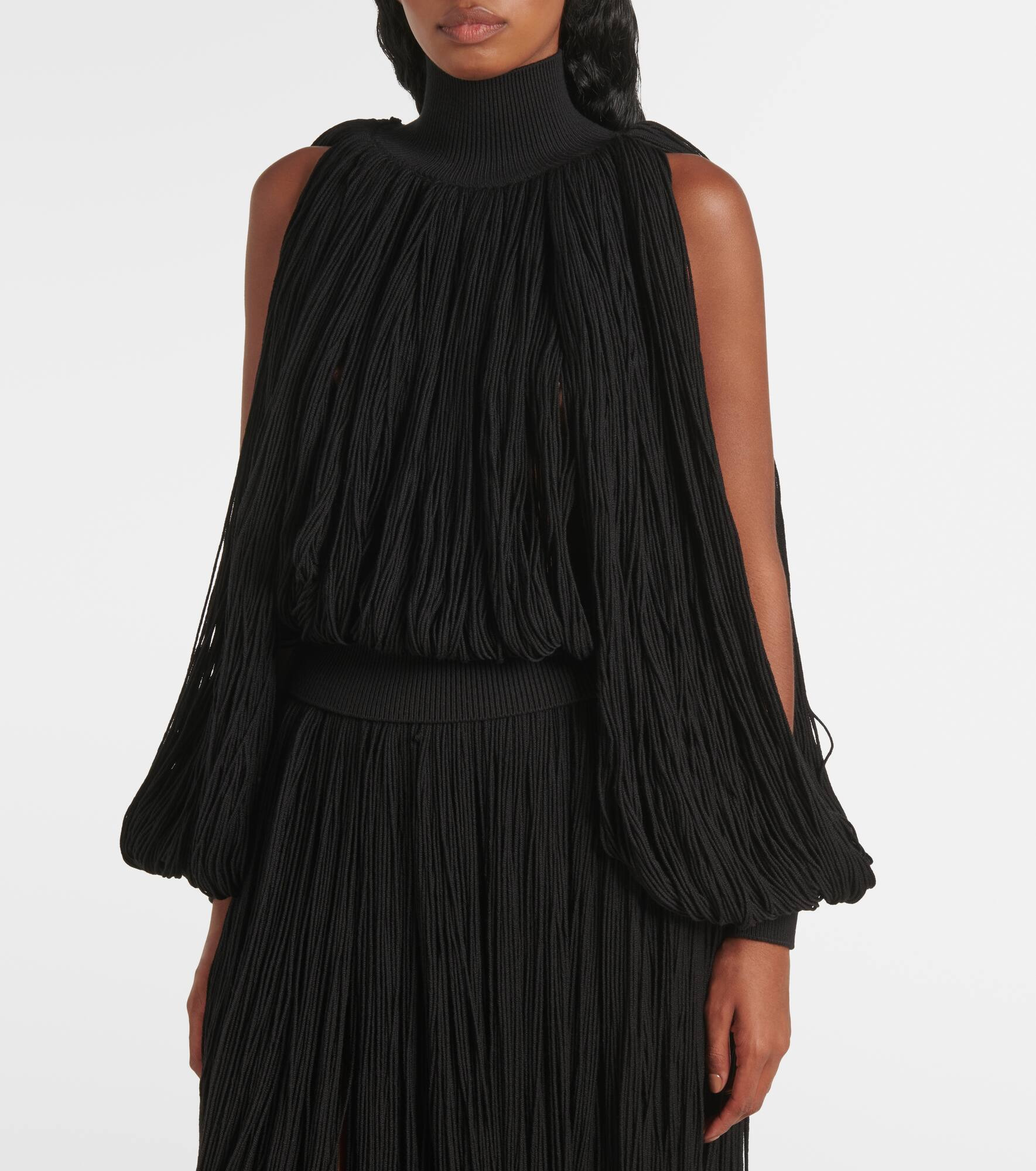 Fringed wool sweater - 7