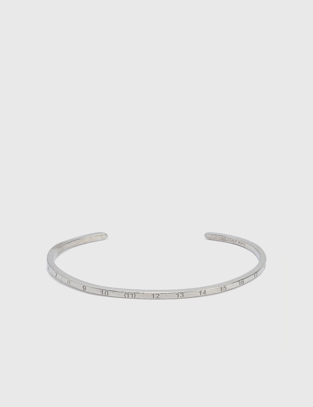 numbers-engraved cuff bracelet - 1