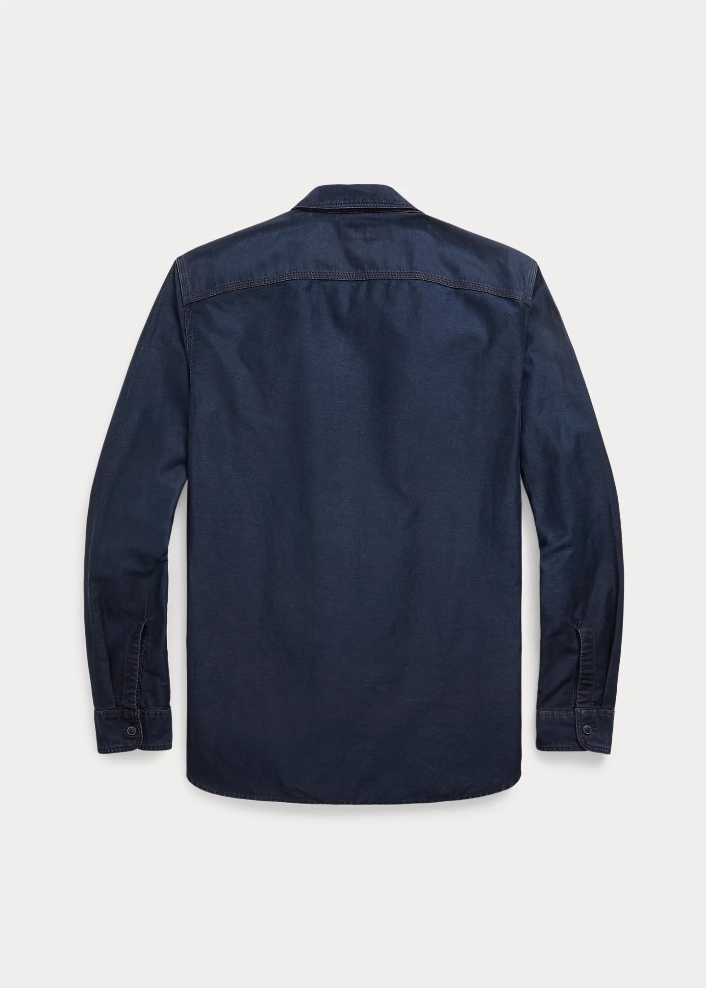 RRL by Ralph Lauren Indigo Cotton-Linen Sateen Workshirt | REVERSIBLE