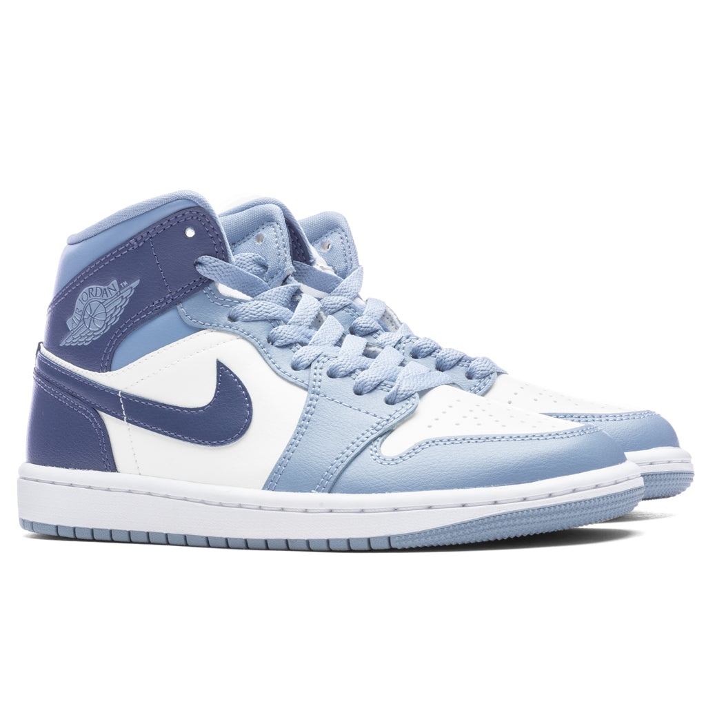 AIR JORDAN 1 MID WOMEN'S - SAIL/DIFFUSED BLUE/BLUE GREY - 2