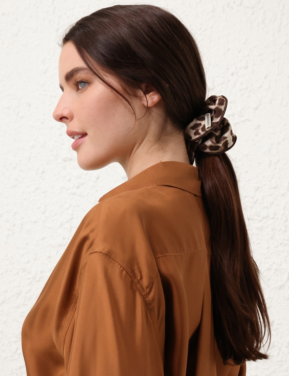 PRINTED SILK SCRUNCHIE - 2