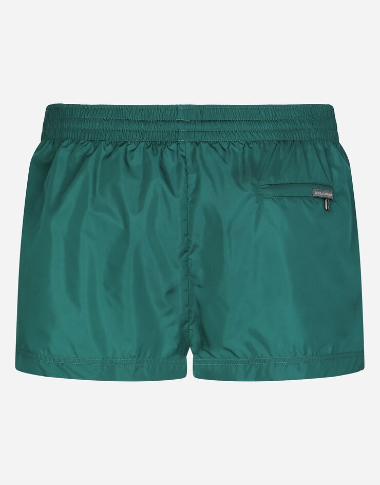 Short swim trunks with branded bands - 2
