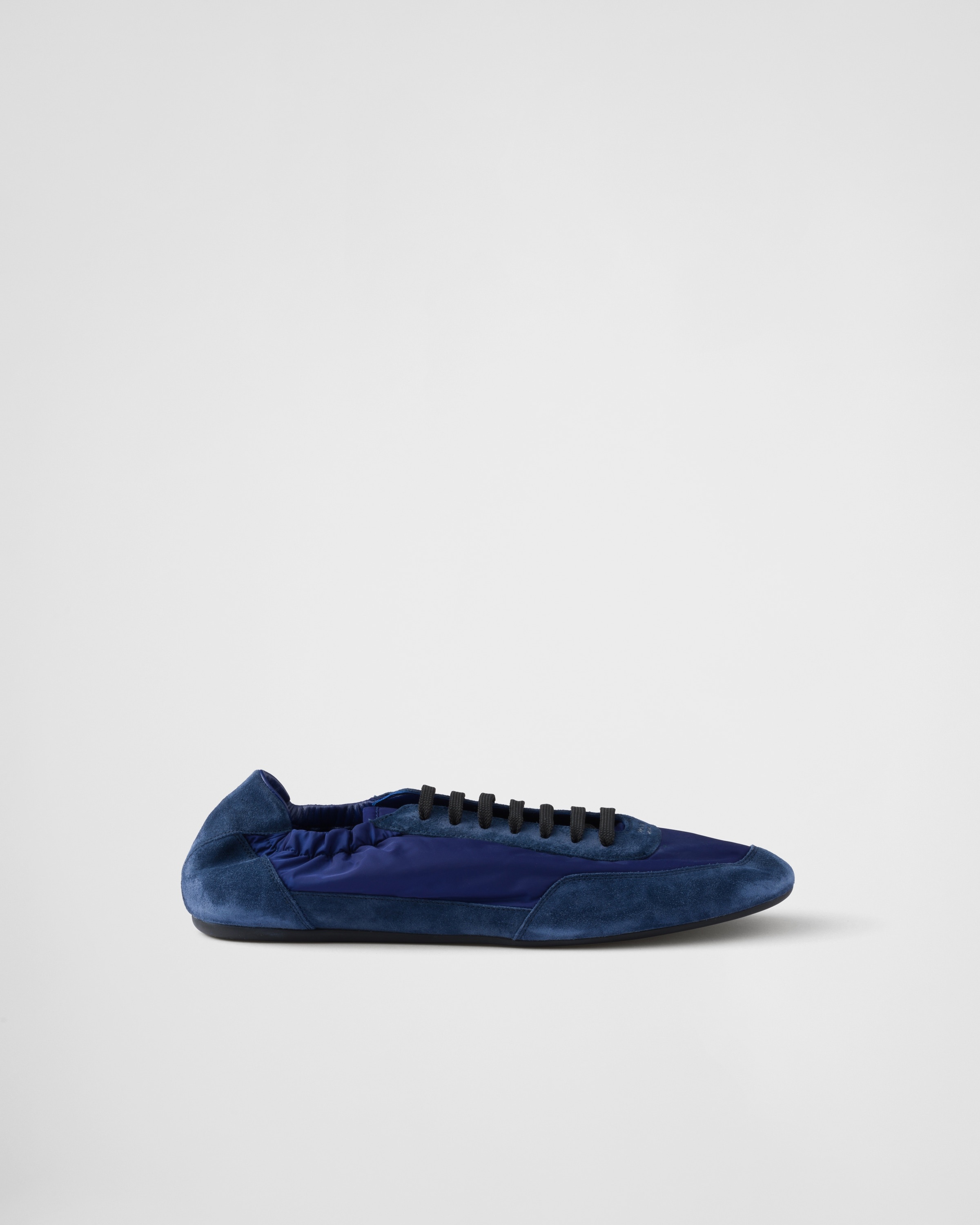 Collapse Re-Nylon and suede elasticized sneakers - 2