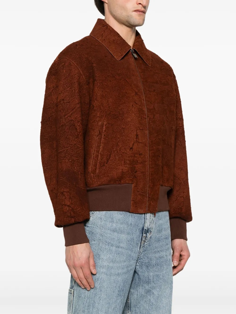 DISTRESSED SUEDE JACKET - 2