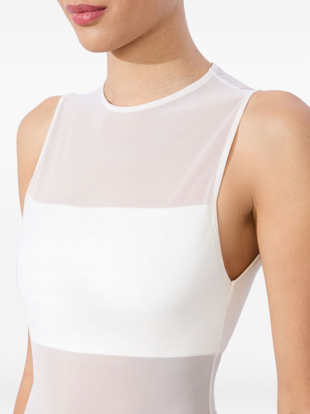 mesh-panelled bodysuit - 5