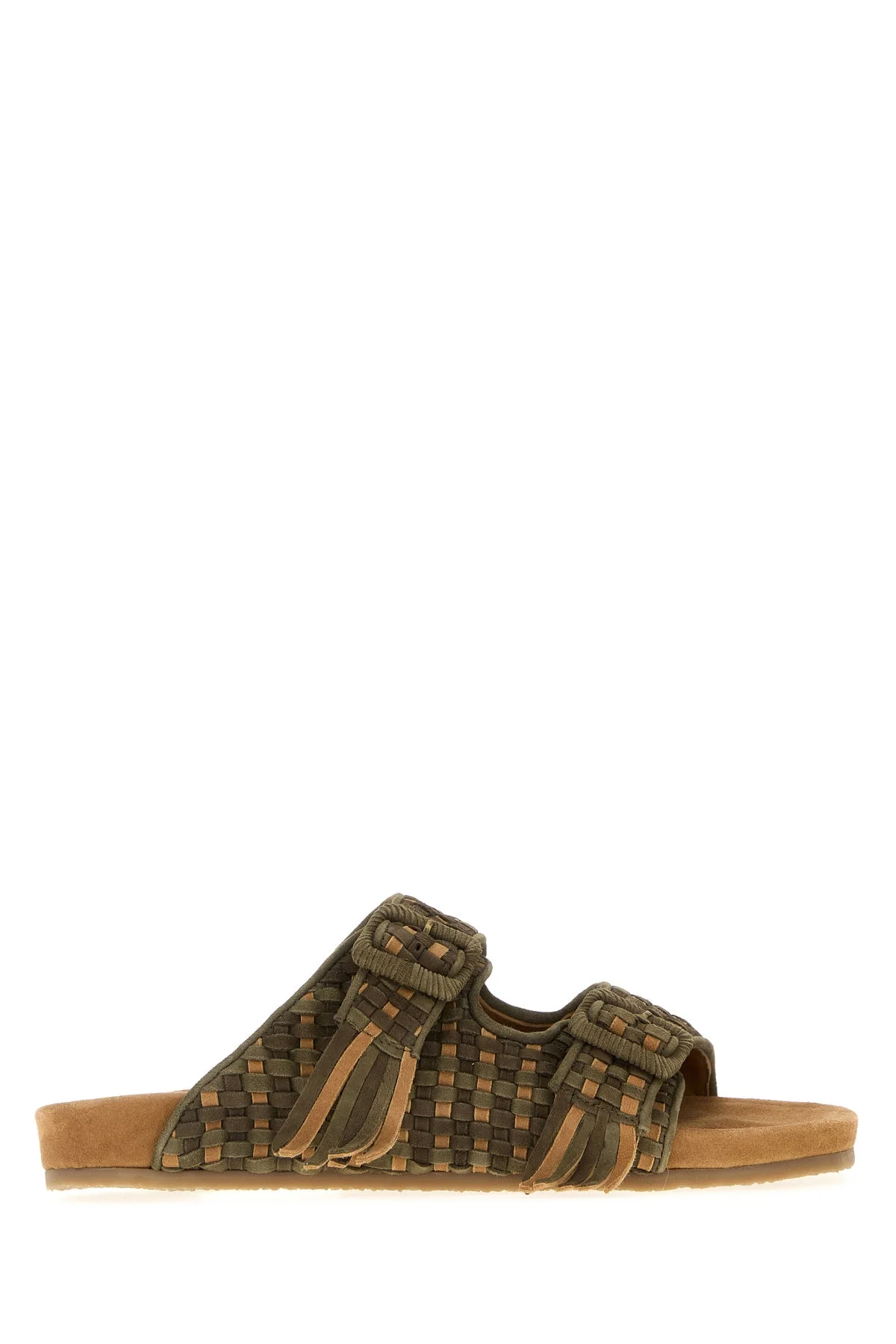 Multicolor suede slippers - 1