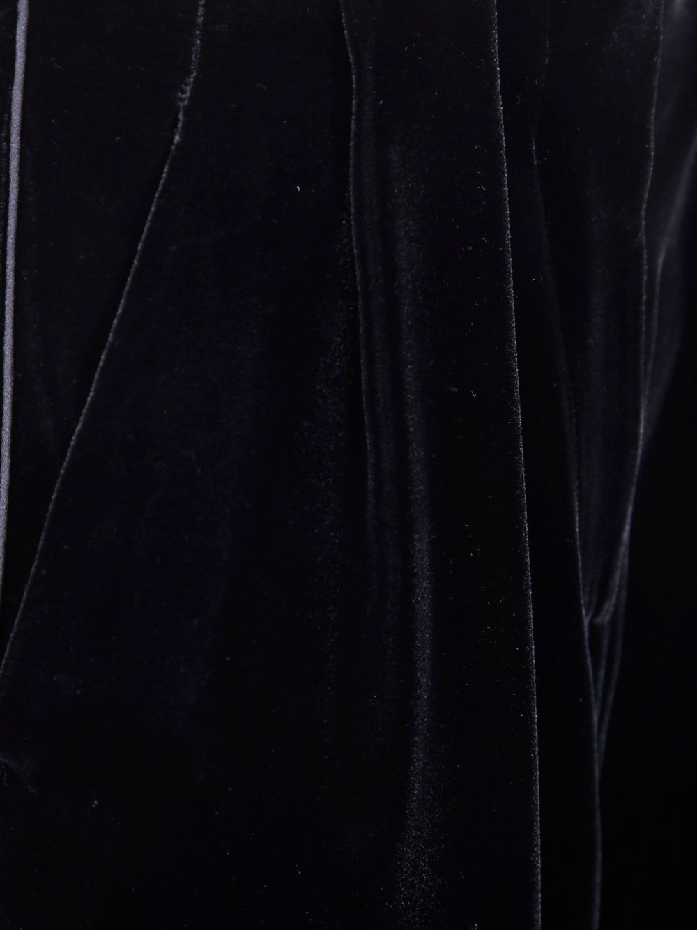 darted velvet trousers - 3