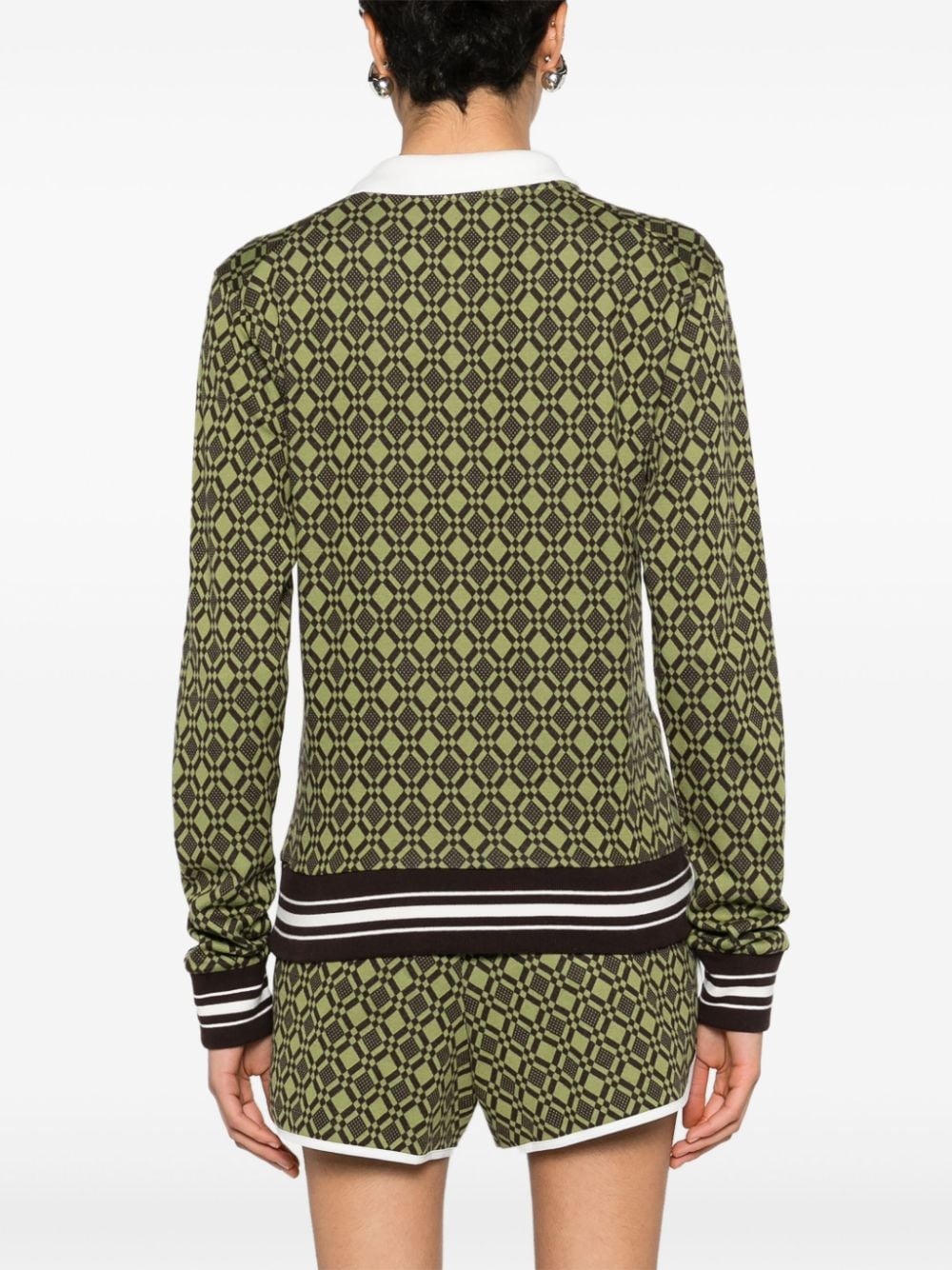 Selassie jacquard polo shirt - 4