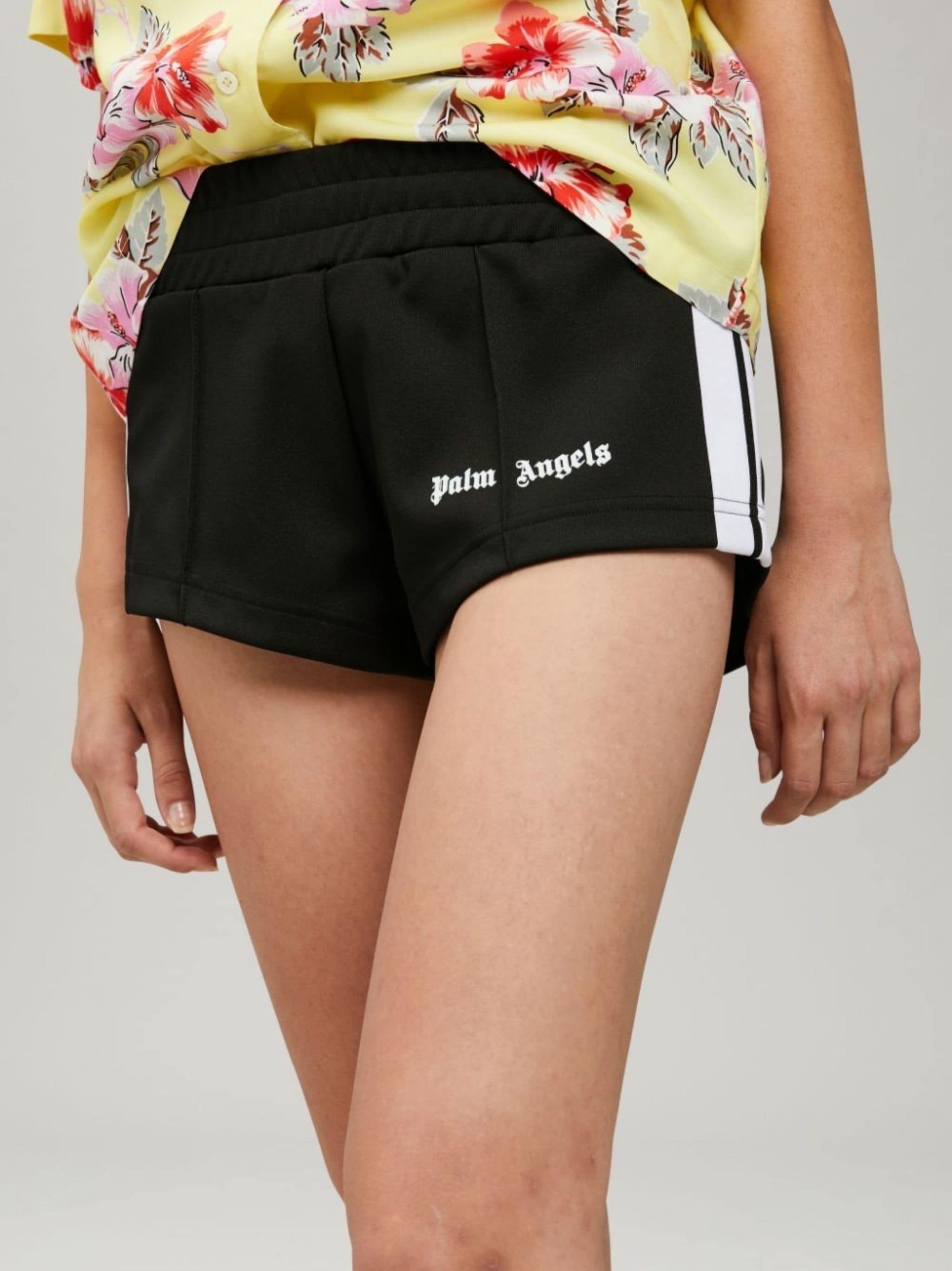 BLACK TRACK SHORTS - 6