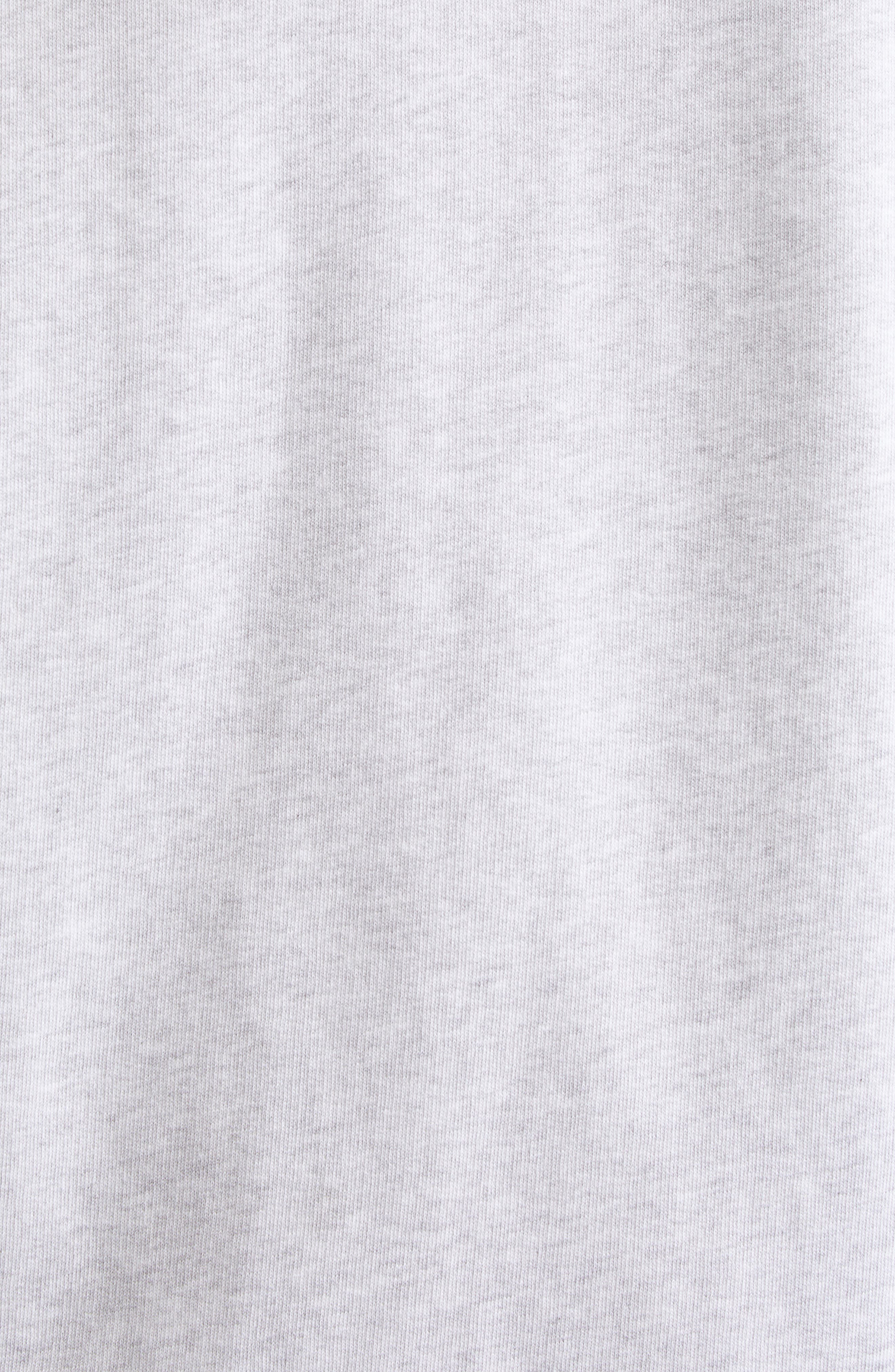 Acne Studios Fupiter Face Patch Mélange Fleece Zip Hoodie in Pale Grey Melange at Nordstrom - 6