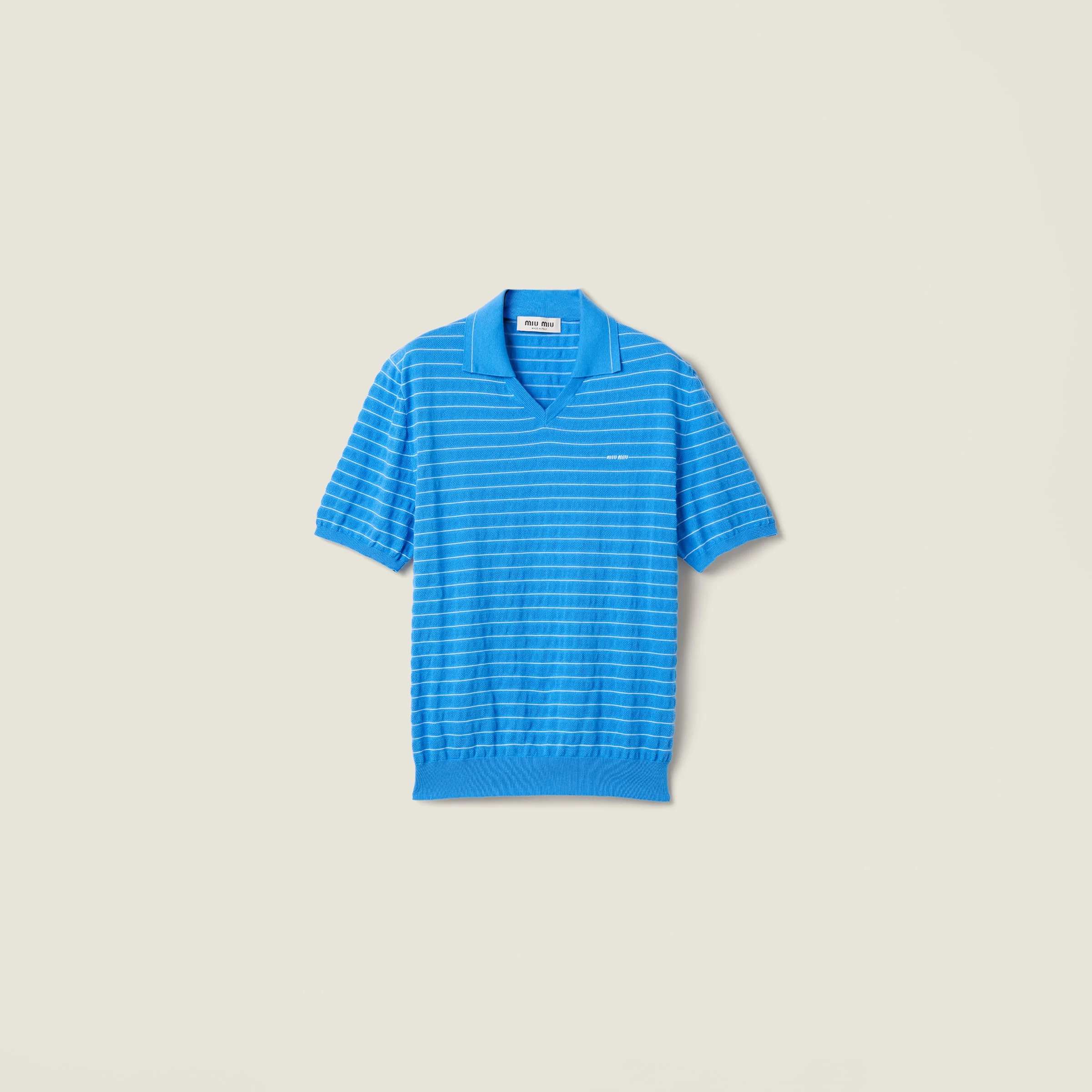 Cotton V-neck sweater - 1