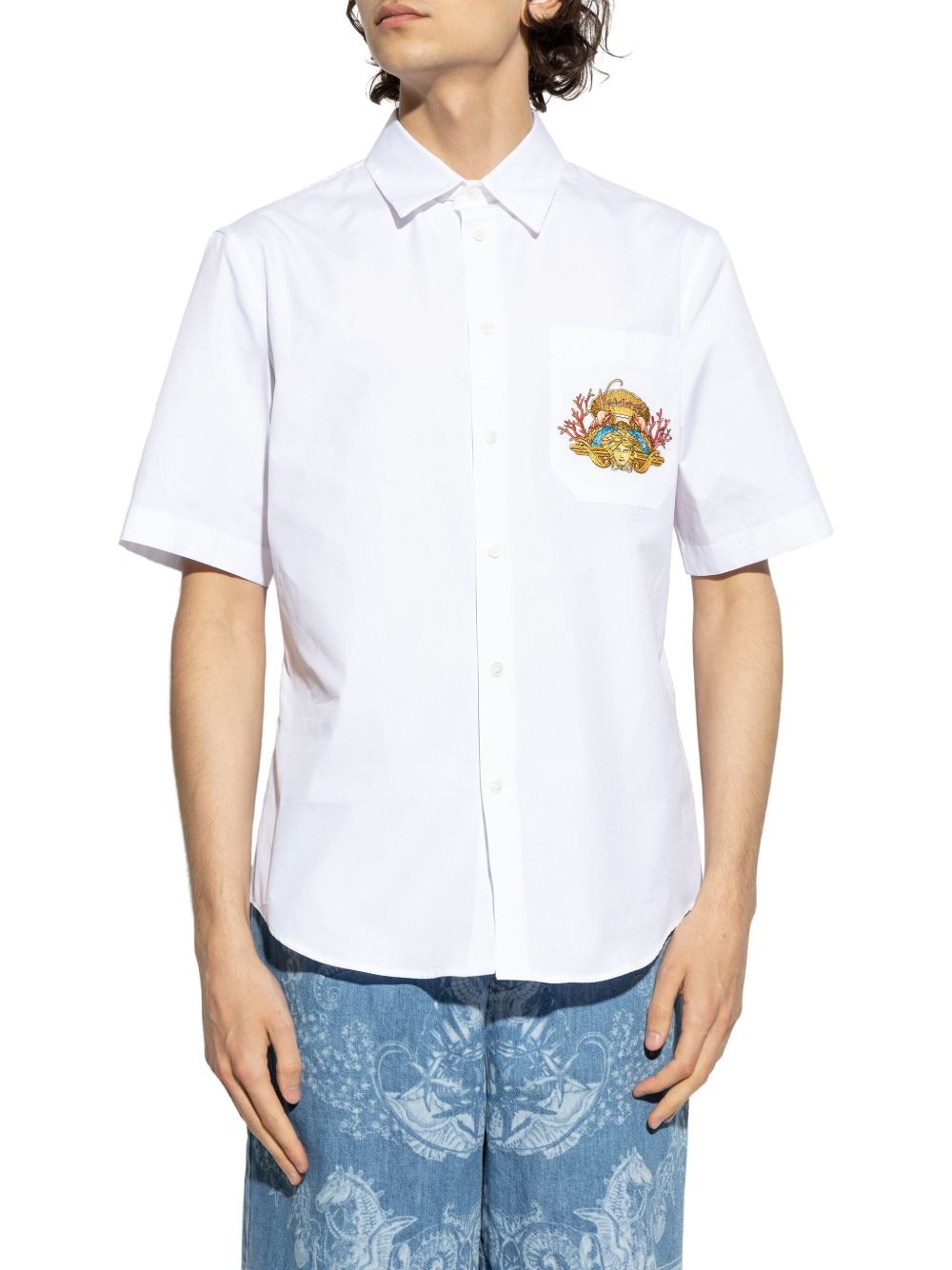 logo-print shirt - 3