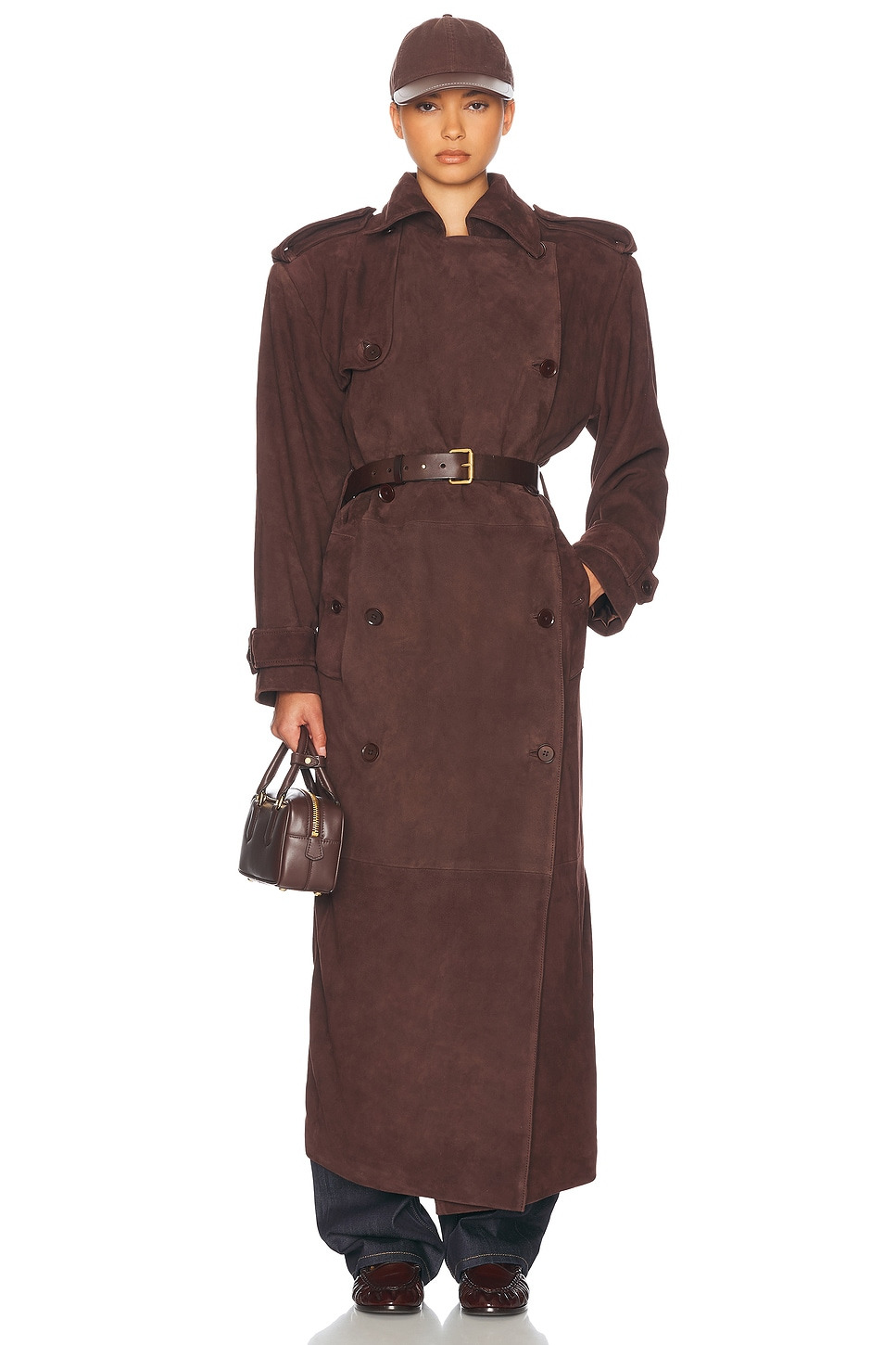 Suede Trench Coat - 6