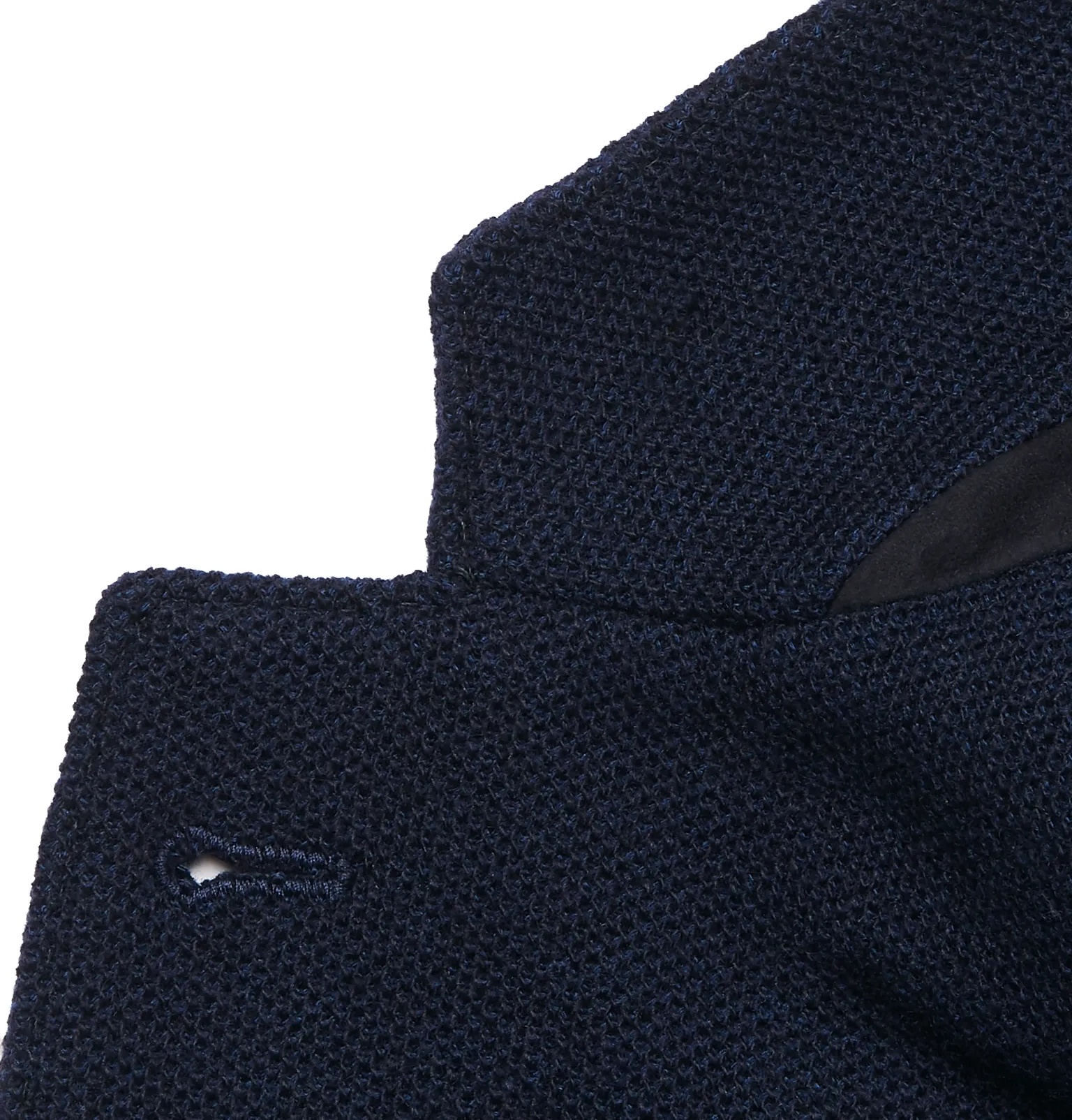 Navy Slim-Fit Unstructured Cashmere and Virgin Wool-Blend Blazer - 3