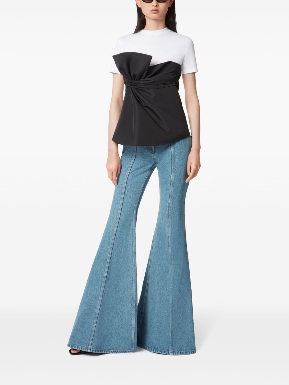 wraparound-bow T-shirt - 2