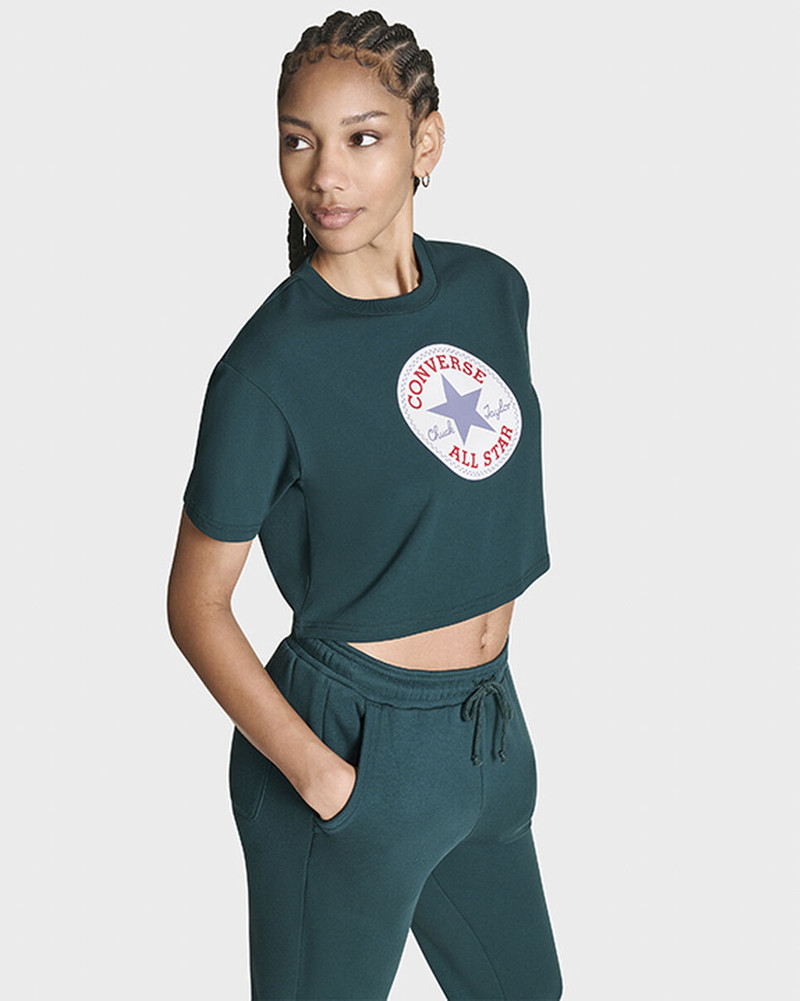 Converse Chuck Taylor All Star Patch Cropped T-Shirt outlook