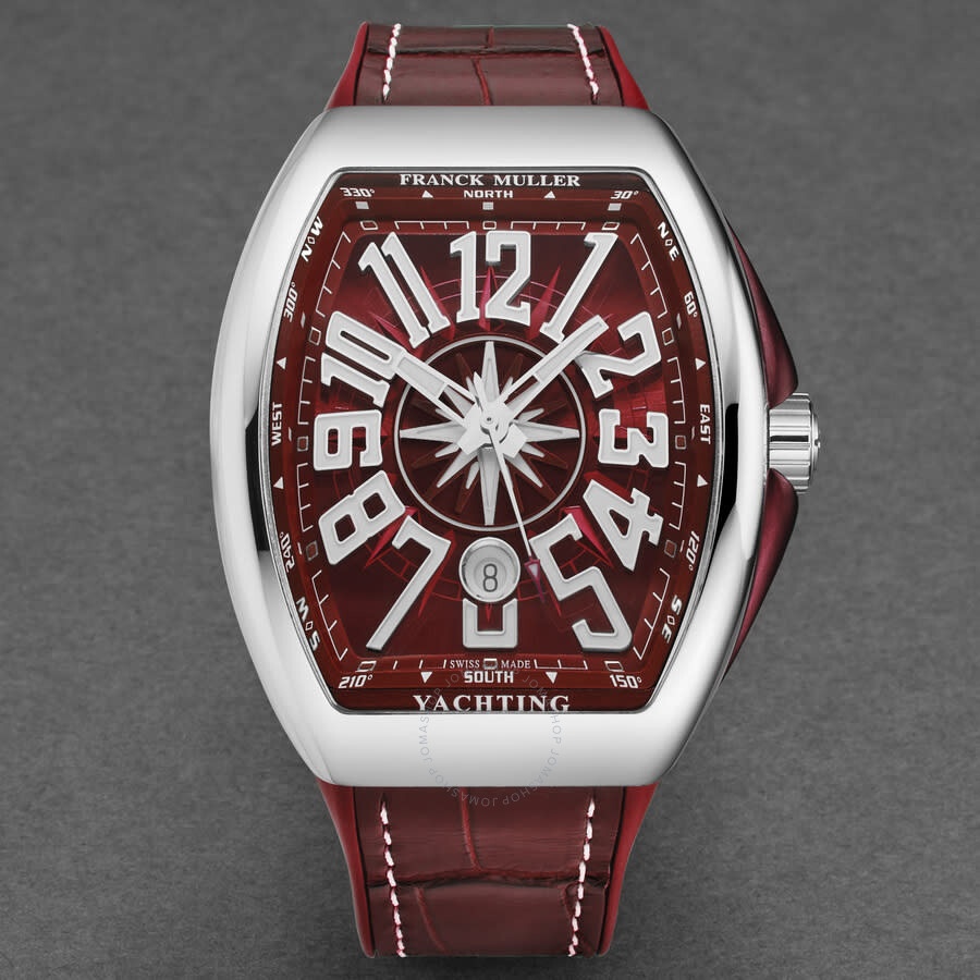Franck Muller - Franck Muller Vanguardyact Automatic Red Dial Men's Watch 45SCYACHTREDWHT - 4