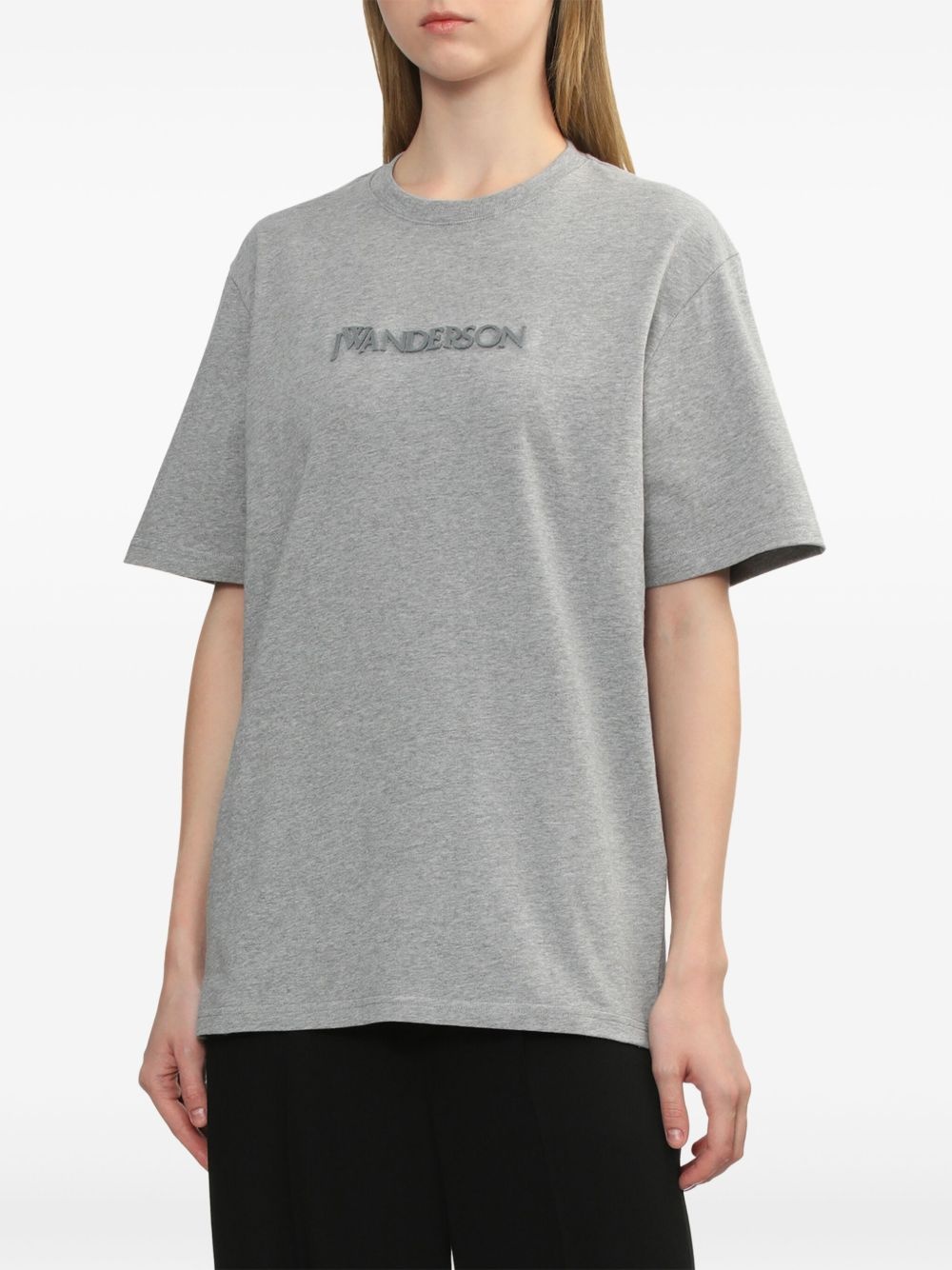 logo-embroidered T-shirt - 3