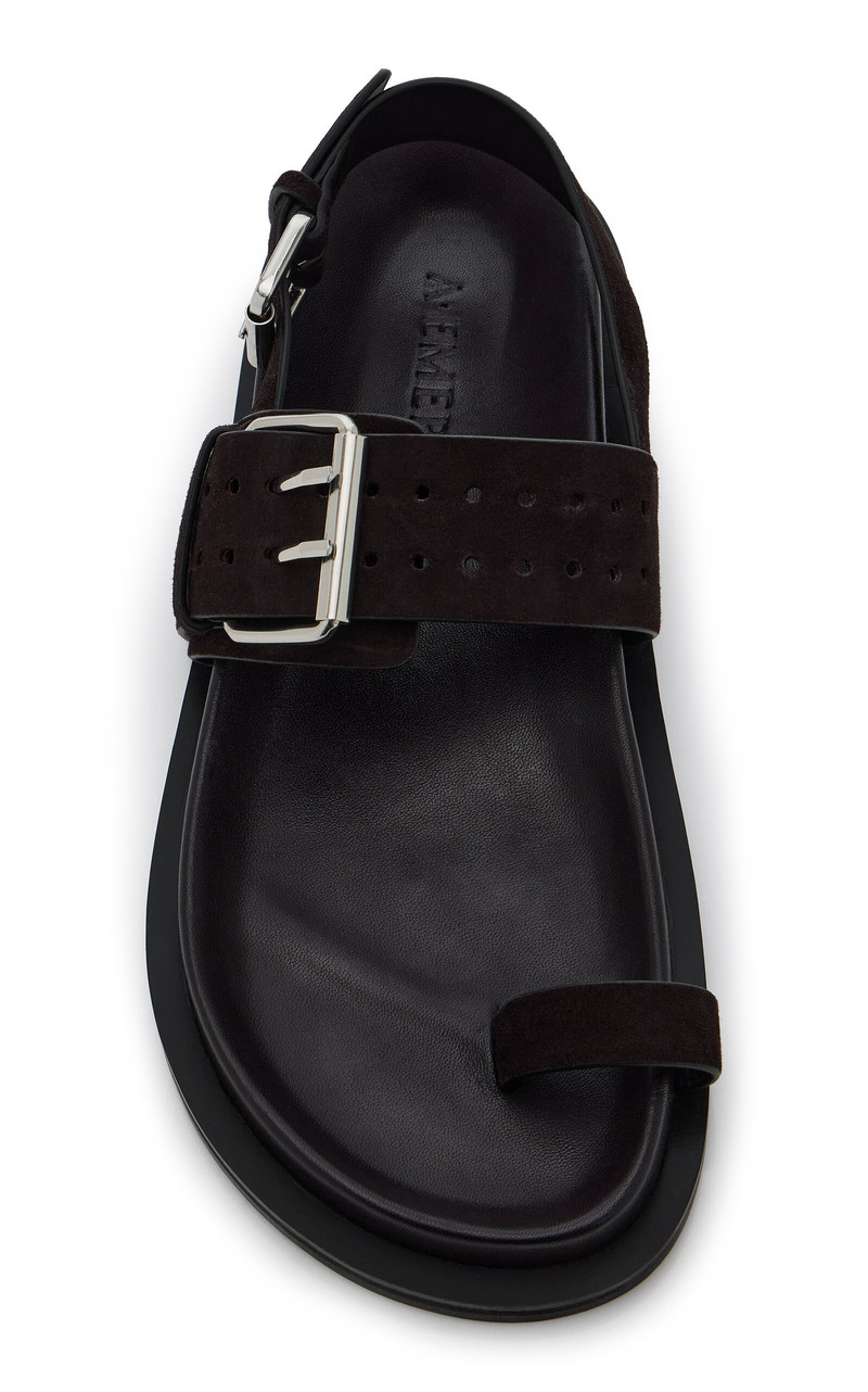 A.EMERY Hattie Suede Sandals black outlook
