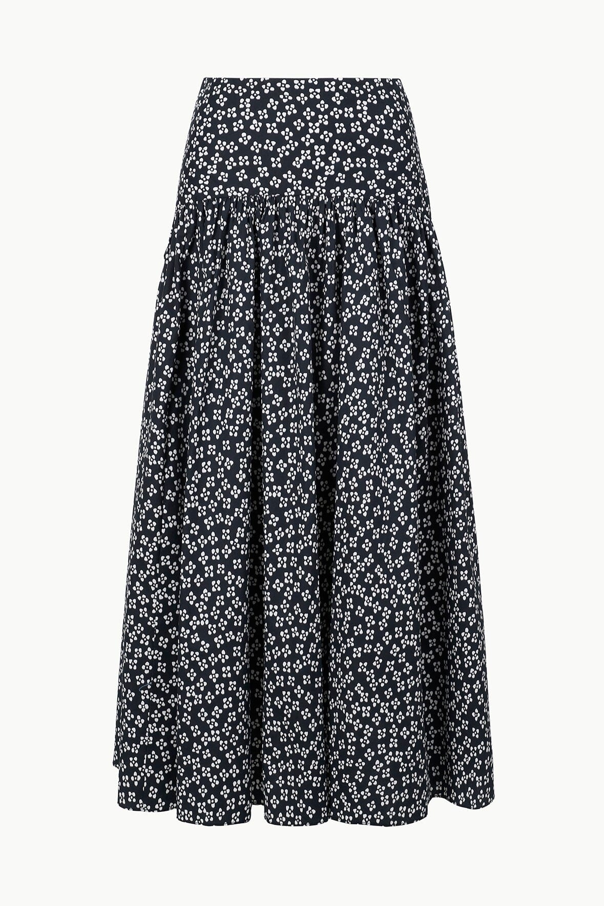 STAUD PROCIDA SKIRT BLACK WOODBLOCK FLORAL - 1