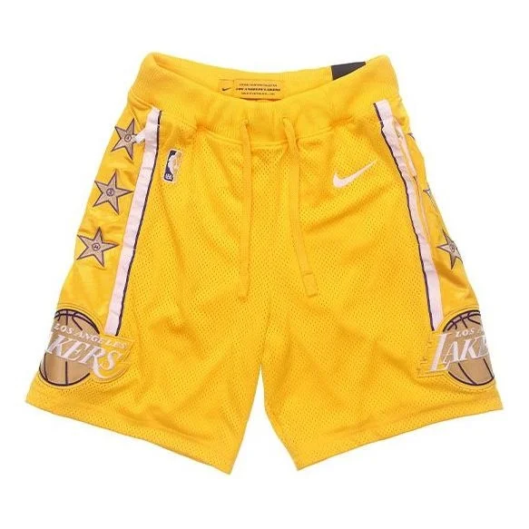 Nike NBA Los Angeles Lakers SW Fan Edition Basketball Shorts Yellow CD2625-728 - 1