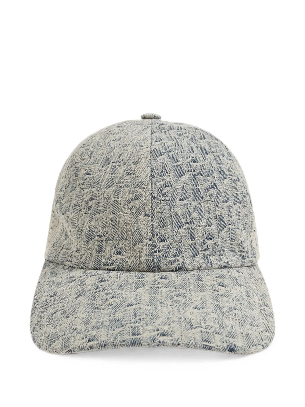 monogram-jacquard denim baseball cap - 1