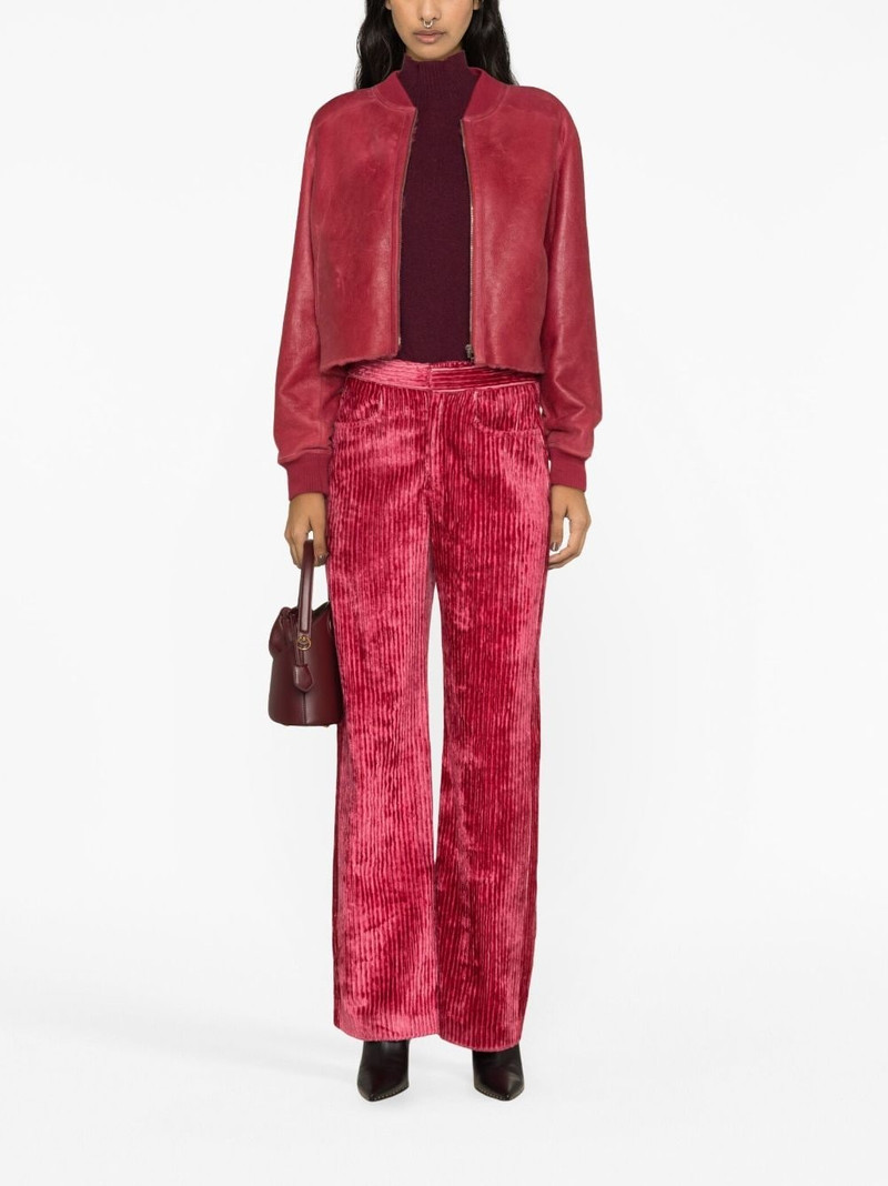Isabel Marant high-waist straight-leg corduroy trousers outlook