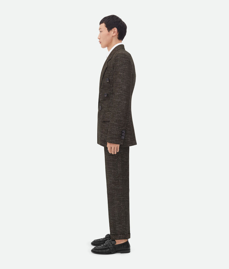 Bottega Veneta Textured Wool Speckled Fitted Jacket outlook