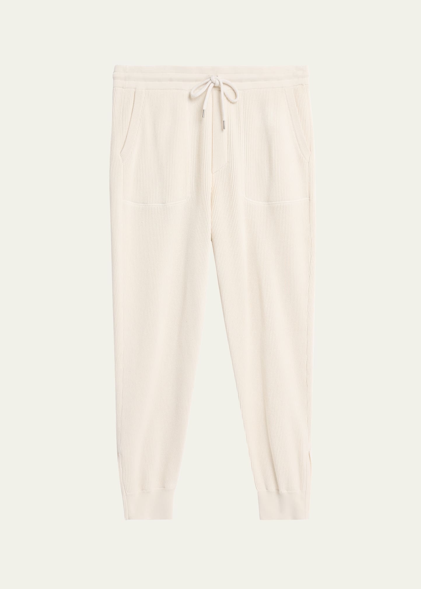 Men's Ribbed Cotton Sweatpants - 1
