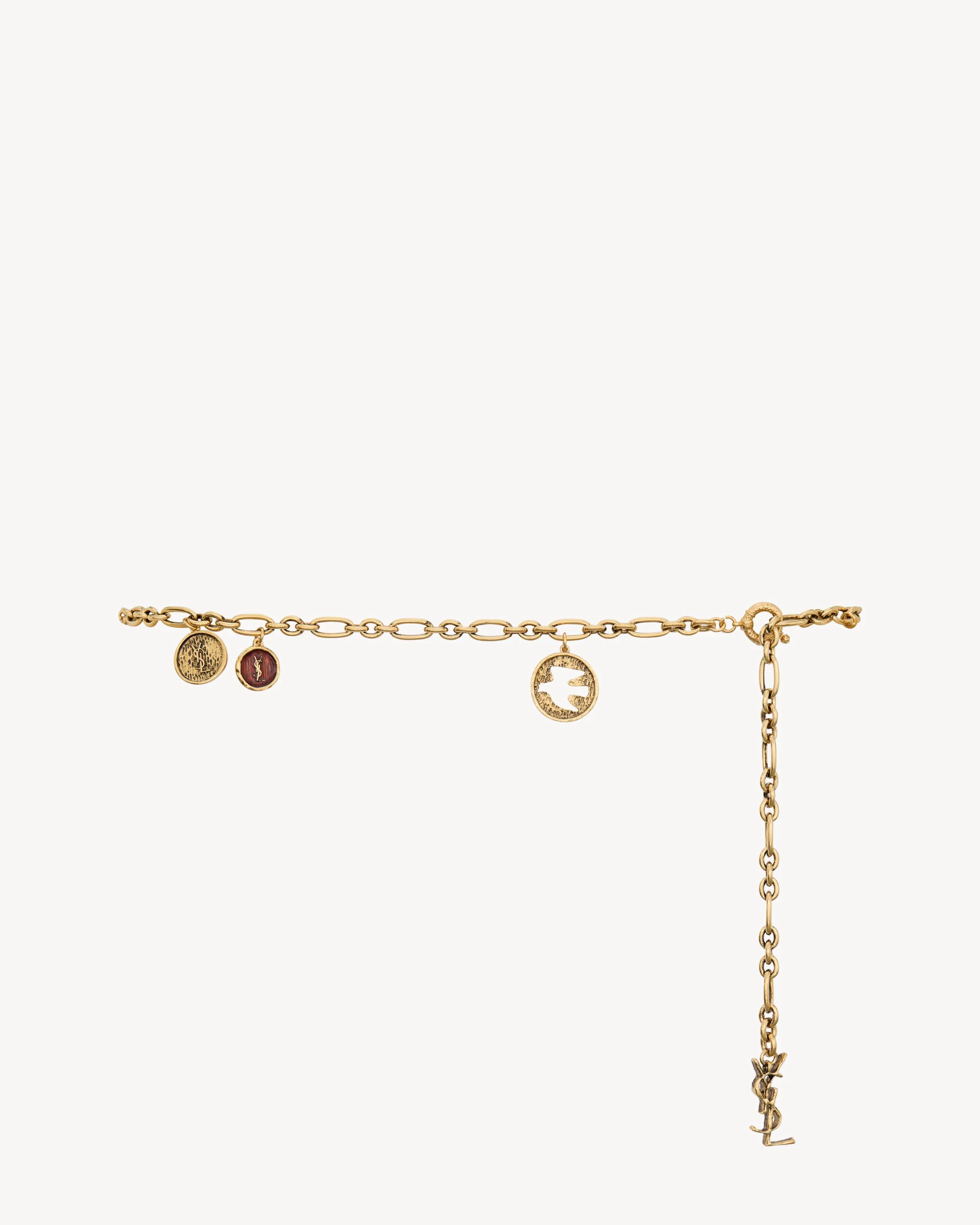 CASSANDRE CHARM CHAIN BELT IN METAL AND ENAMEL - 1