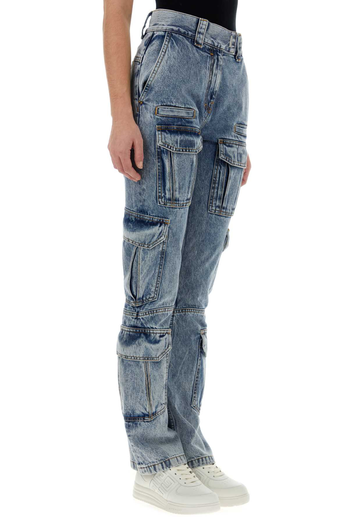 Givenchy Women Denim Cargo Jeans - 3